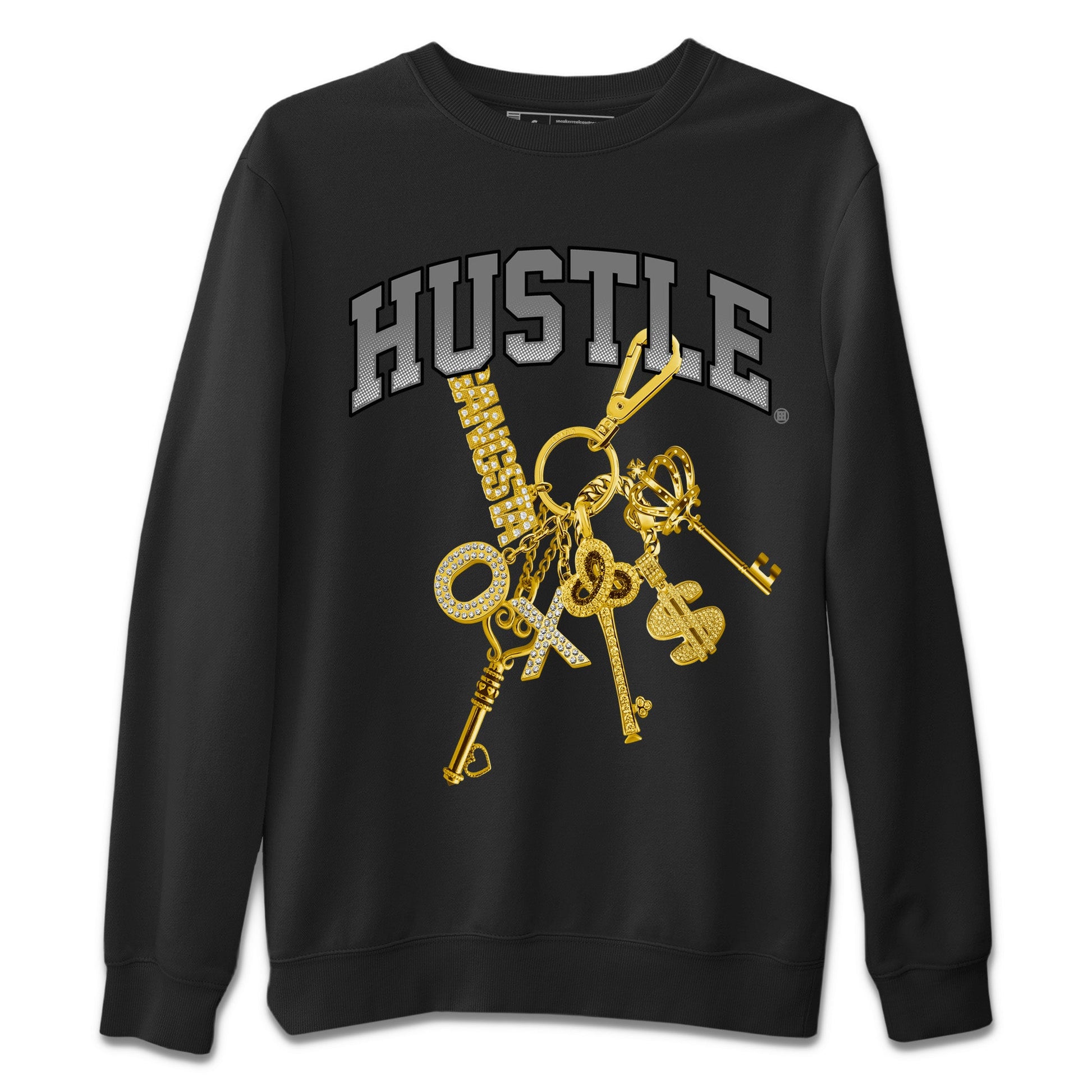 Air Jordan 11 White Cement Sneaker Match Tees Gold Hustle Sneaker Tees Air Jordan 11 Cement Grey Sneaker Release Tees Unisex Shirts Black 2