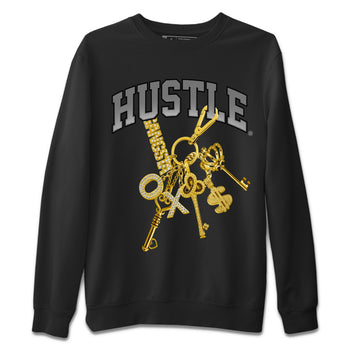 Air Jordan 11 White Cement Sneaker Match Tees Gold Hustle Sneaker Tees Air Jordan 11 Cement Grey Sneaker Release Tees Unisex Shirts Black 2