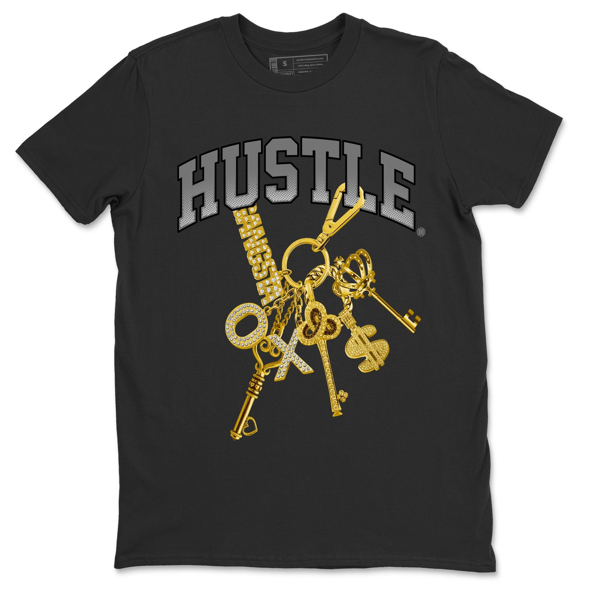 Air Jordan 11 White Cement Sneaker Match Tees Gold Hustle Sneaker Tees Air Jordan 11 Cement Grey Sneaker Release Tees Unisex Shirts Black 2