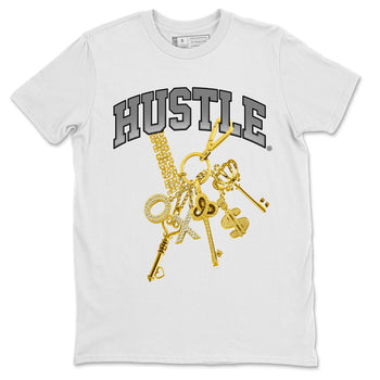 Air Jordan 11 White Cement Sneaker Match Tees Gold Hustle Sneaker Tees Air Jordan 11 Cement Grey Sneaker Release Tees Unisex Shirts White 2