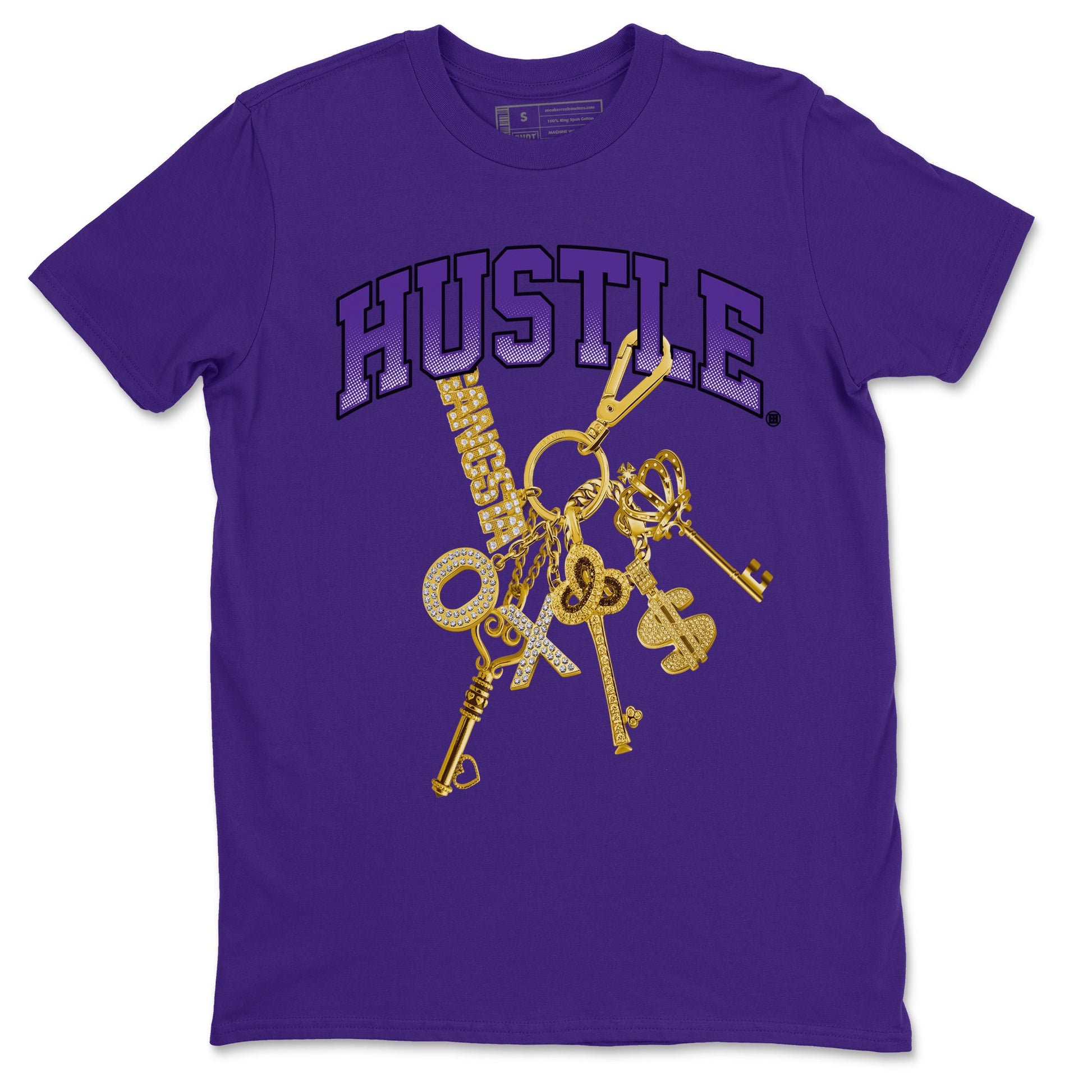 Air Jordan 12 Field Purple Sneaker Match Tees Gold Hustle Sneaker Tees Jordan Jordan 12 Lakers Sneaker Release Tees Unisex Shirts Purple 2