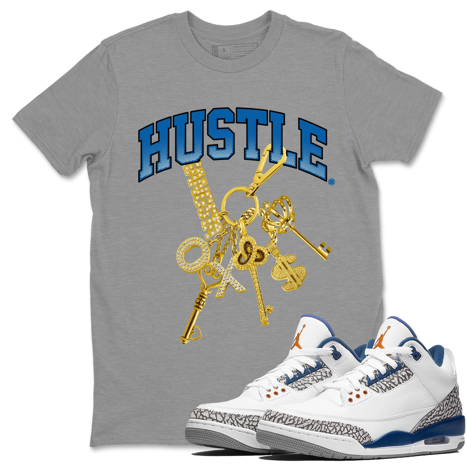 Air Jordan 3 Wizards, Gold Hustle Unisex Shirts