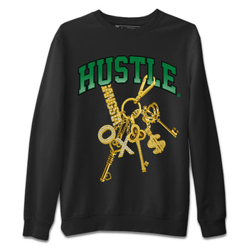 Air Jordan 4 Pine Green Sneaker Match Tees Gold Hustle Sneaker Tees Nike SB x Jordan 4 Pine Green Sneaker Release Tees Unisex Shirts Black 2