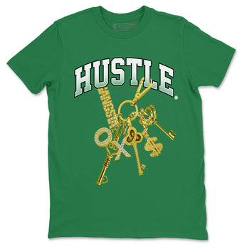 Air Jordan 4 Pine Green Sneaker Match Tees Gold Hustle Sneaker Tees Nike SB x Jordan 4 Pine Green Sneaker Release Tees Unisex Shirts Kelly Green 2
