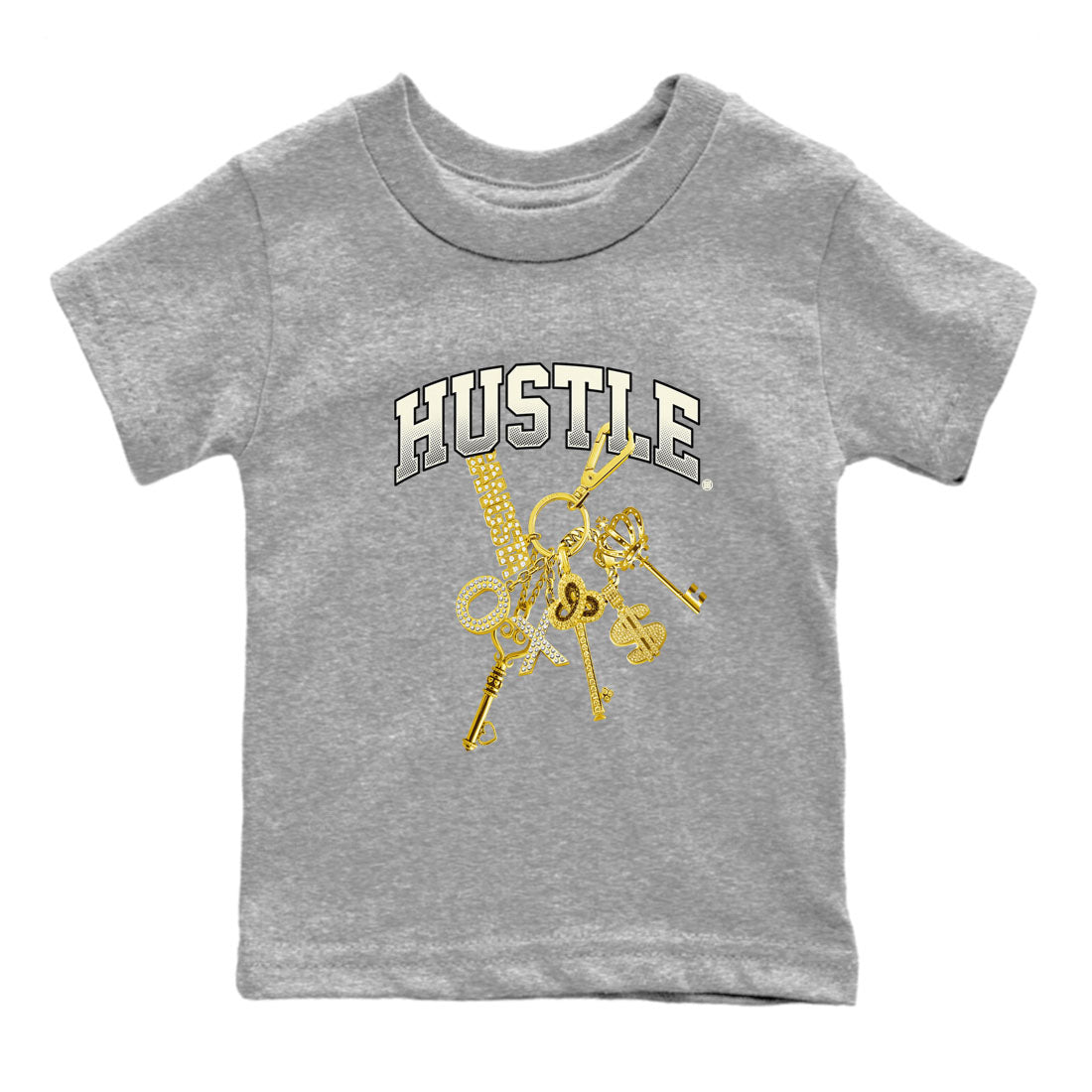 4s Sail shirt to match jordans Gold Hustle sneaker tees Air Jordan 4 Sail SNRT sneaker release tees baby toddler Heather Grey 2 cotton Shirt