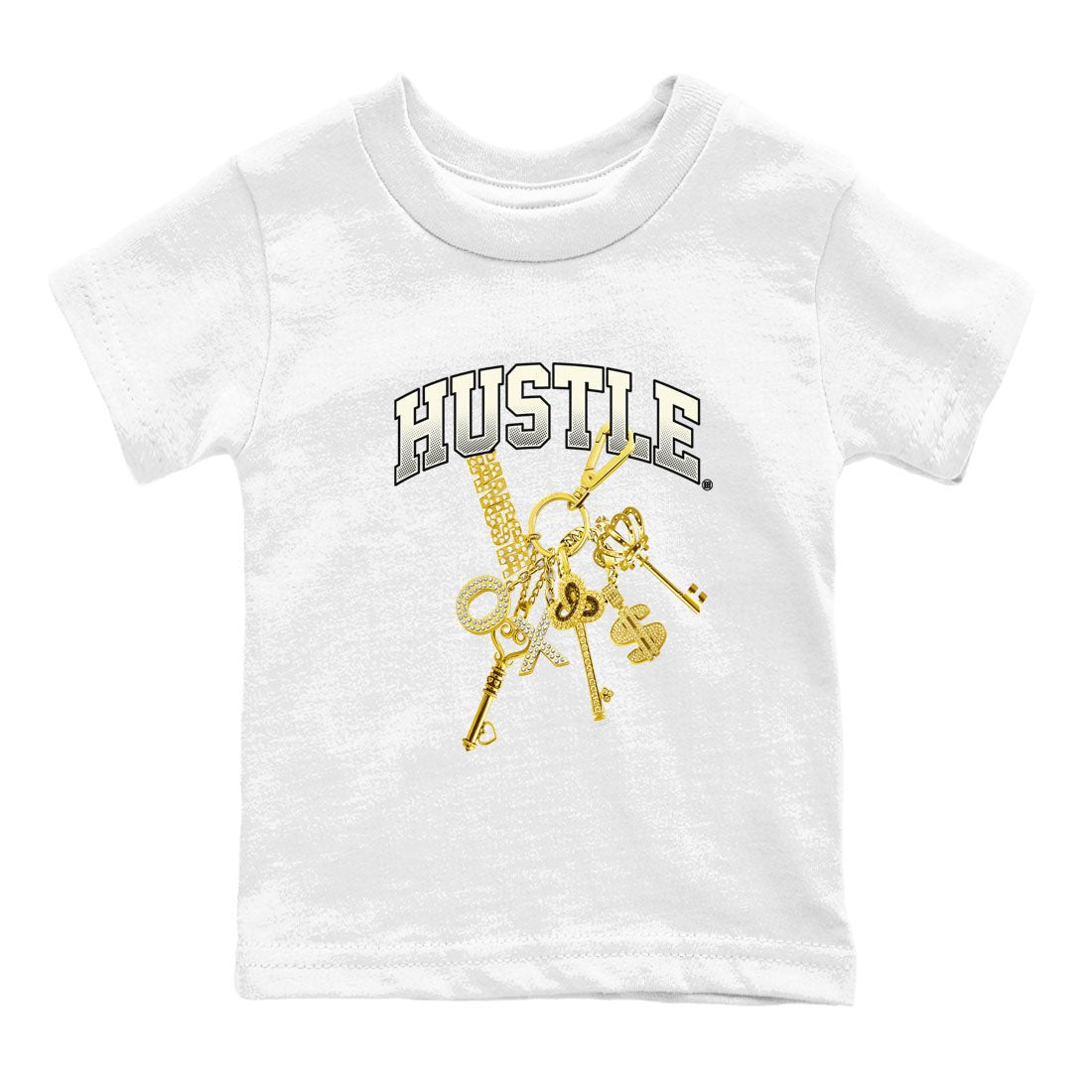 4s Sail shirt to match jordans Gold Hustle sneaker tees Air Jordan 4 Sail SNRT sneaker release tees baby toddler White 2 cotton Shirt