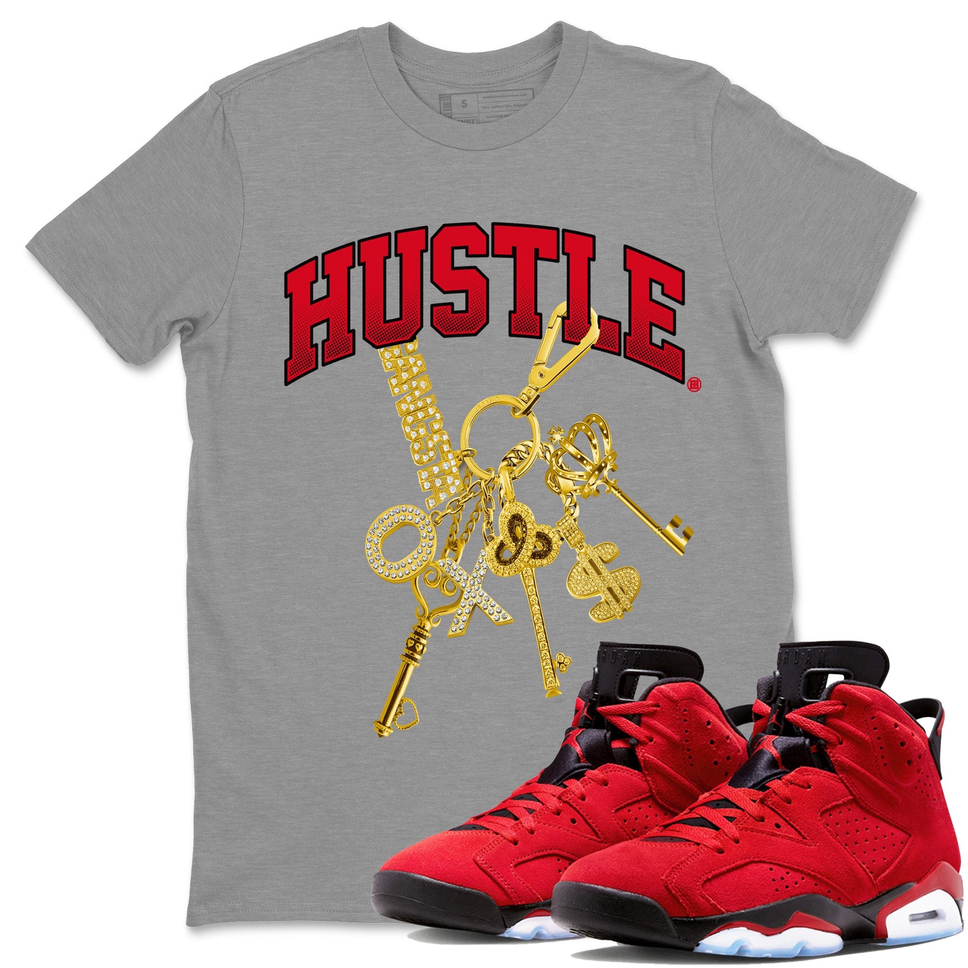Air Jordan 6 Toro Bravo Gold Hustle Crew Neck Sneaker Tees Air Jordan 6 Toro Sneaker T-Shirts Size Chart