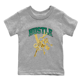 Adidas Samba Collegiate Green Gum shirt to match jordans Gold Hustle sneaker tees Samba Collegiate Green Gum SNRT Sneaker Release Tees Baby Toddler Heather Grey 2 T-Shirt