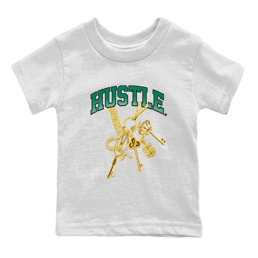 Adidas Samba Collegiate Green Gum shirt to match jordans Gold Hustle sneaker tees Samba Collegiate Green Gum SNRT Sneaker Release Tees Baby Toddler White 2 T-Shirt