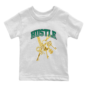 Adidas Samba Collegiate Green Gum shirt to match jordans Gold Hustle sneaker tees Samba Collegiate Green Gum SNRT Sneaker Release Tees Baby Toddler White 2 T-Shirt