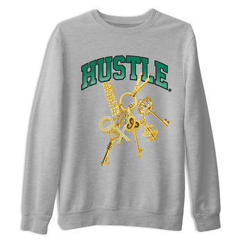 Adidas Samba Collegiate Green Gum shirt to match jordans Gold Hustle sneaker tees Samba Collegiate Green Gum SNRT Sneaker Release Tees Unisex Heather Grey 2 T-Shirt