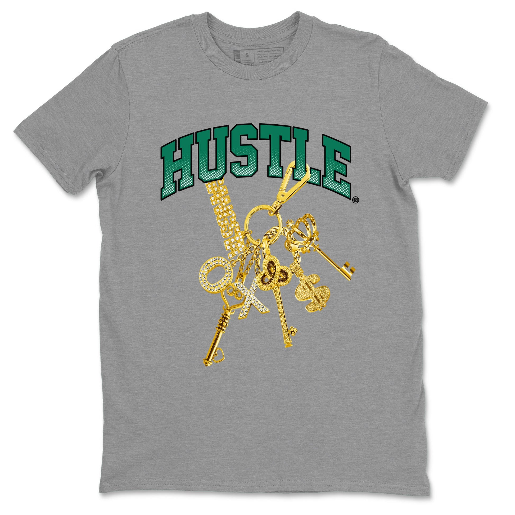 Adidas Samba Collegiate Green Gum shirt to match jordans Gold Hustle sneaker tees Samba Collegiate Green Gum SNRT Sneaker Release Tees Unisex Heather Grey 2 T-Shirt