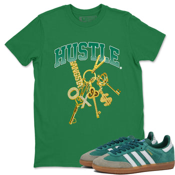Adidas Samba Collegiate Green Gum shirt to match jordans Gold Hustle sneaker tees Samba Collegiate Green Gum SNRT Sneaker Release Tees Unisex Kelly Green 1 T-Shirt