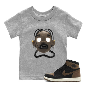Air Jordan 1 Palomino shirt to match jordans Goosebumps Boy sneaker tees AJ1 High Palomino SNRT Sneaker Release Tees Baby Toddler Heather Grey 1 T-Shirt