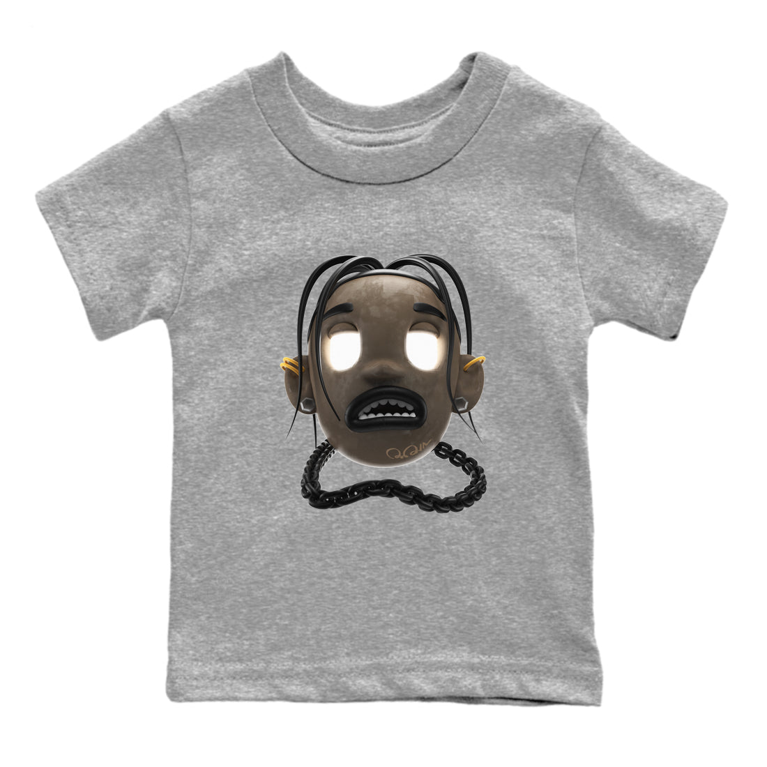 Air Jordan 1 Palomino shirt to match jordans Goosebumps Boy sneaker tees AJ1 High Palomino SNRT Sneaker Release Tees Baby Toddler Heather Grey 2 T-Shirt