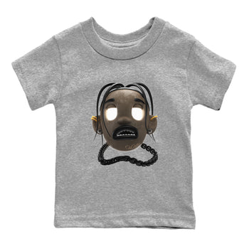 Air Jordan 1 Palomino shirt to match jordans Goosebumps Boy sneaker tees AJ1 High Palomino SNRT Sneaker Release Tees Baby Toddler Heather Grey 2 T-Shirt