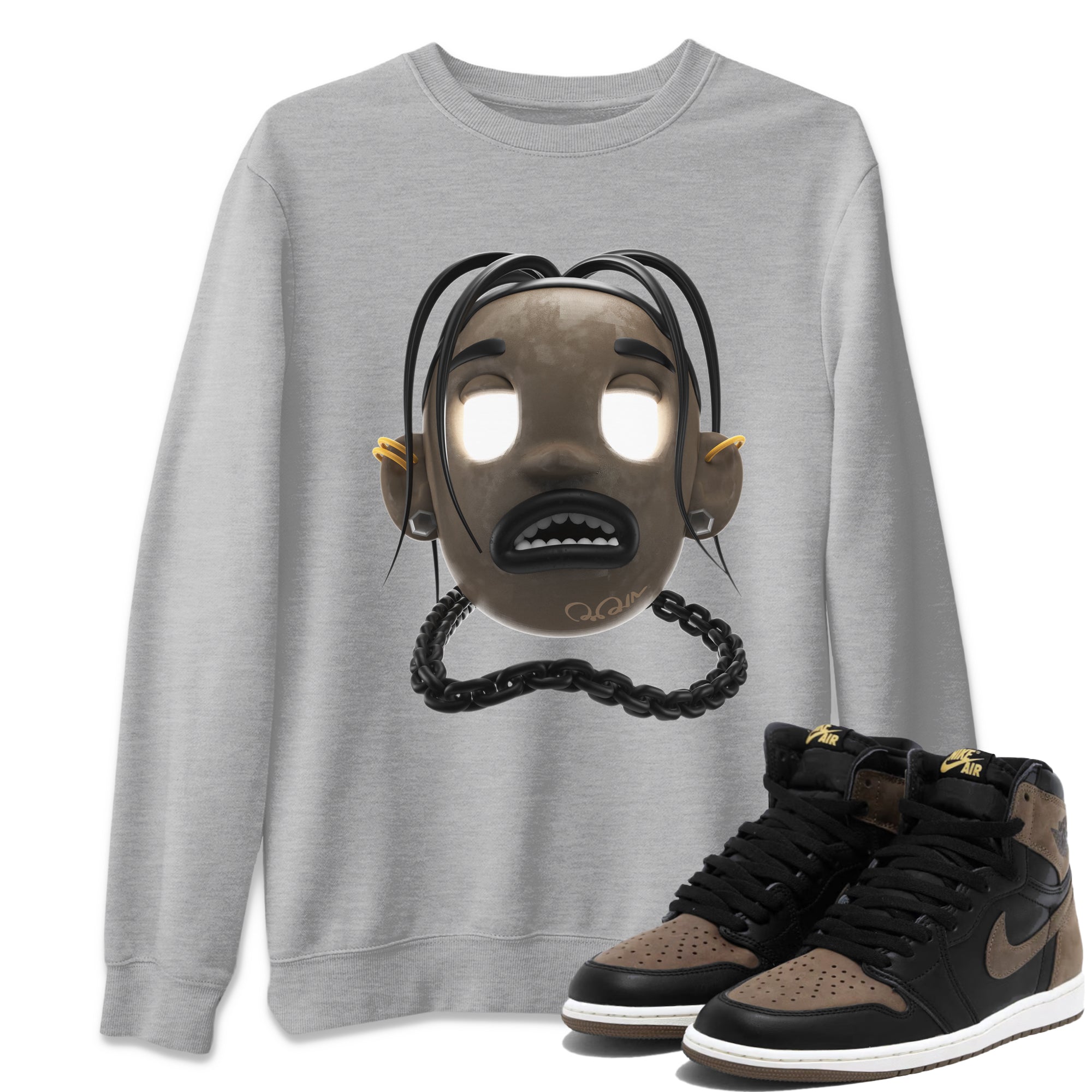 Air Jordan 1 Palomino shirt to match jordans Goosebumps Boy sneaker tees AJ1 High Palomino SNRT Sneaker Release Tees Unisex Heather Grey 1 T-Shirt