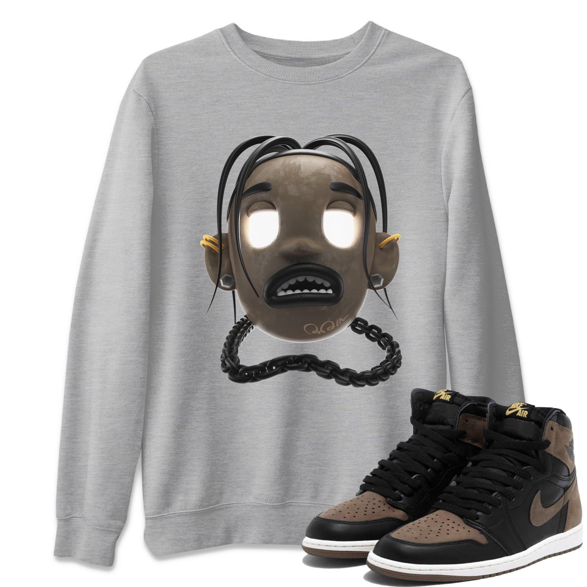 Air Jordan 1 Palomino shirt to match jordans Goosebumps Boy sneaker tees AJ1 High Palomino SNRT Sneaker Release Tees Unisex Heather Grey 1 T-Shirt