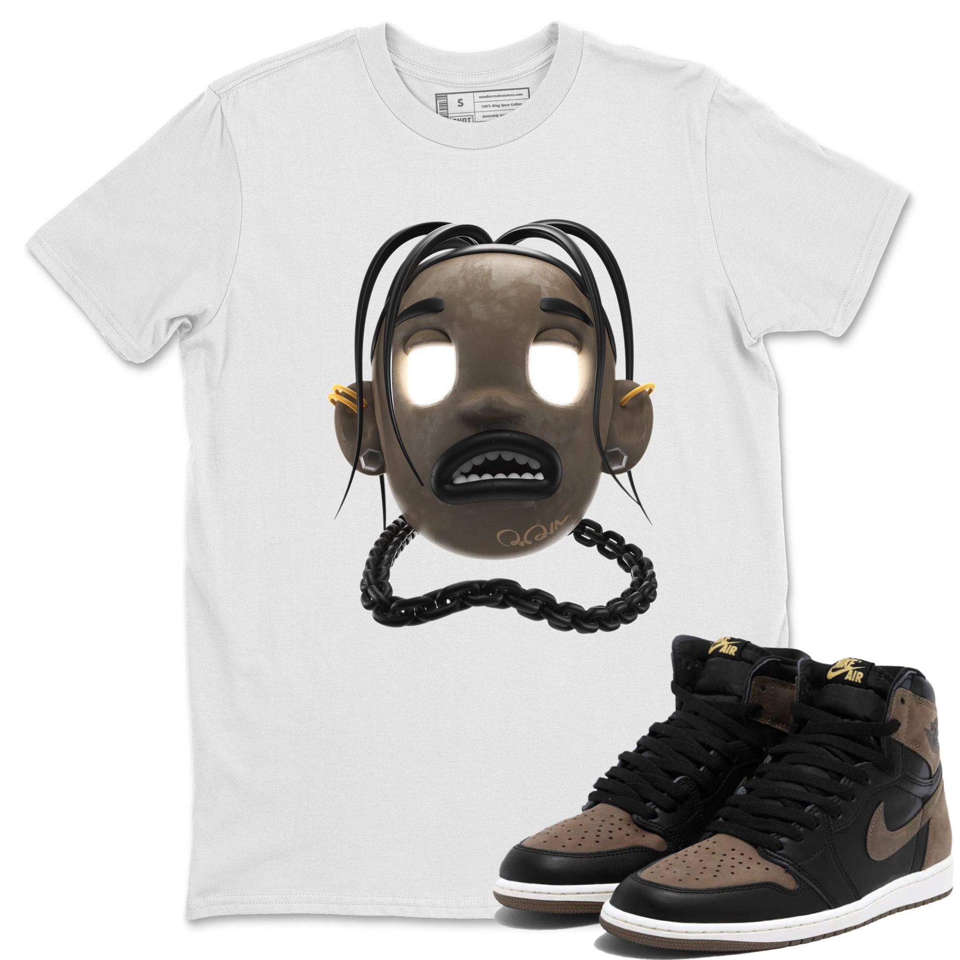 Air Jordan 1 Palomino shirt to match jordans Goosebumps Boy sneaker tees AJ1 High Palomino SNRT Sneaker Release Tees Unisex White 1 T-Shirt