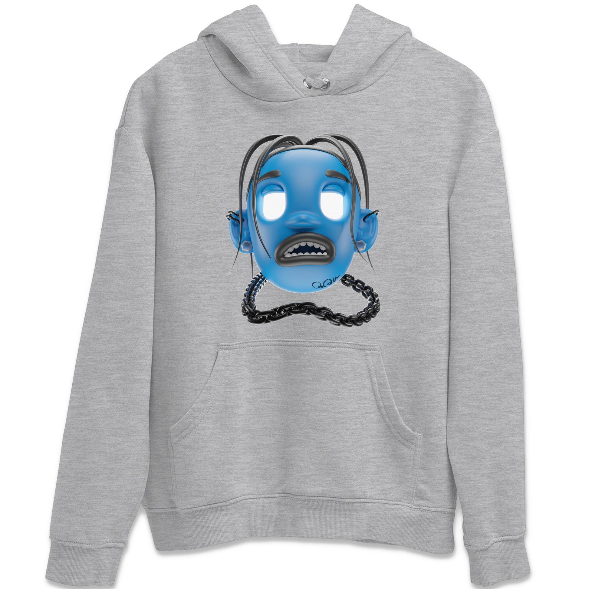 Air Jordan 1 Travis Scott Fragment Sneaker Match Tees Goosebumps Boy Sneaker Tees AJ1 OG High Travis Scott Fragment Sneaker Release Tees Unisex Shirts Heather Grey 2
