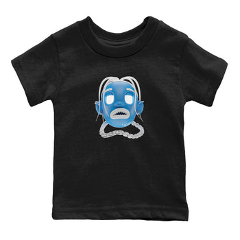 Air Jordan 1 Travis Scott Fragment Sneaker Match Tees Goosebumps Boy Sneaker Tees AJ1 OG High Travis Scott Fragment Sneaker Release Tees Kids Shirts Black 2