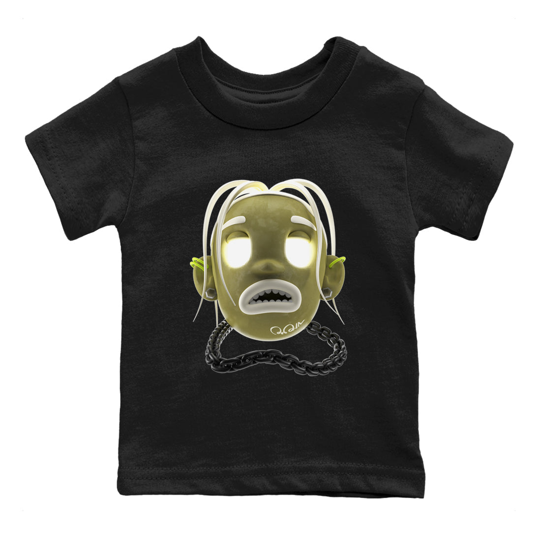 Air Jordan 1 Travis Scott Golf shirt to match jordans Goosebumps Boy sneaker tees AJ1 lowTravis Scott Golf SNRT Sneaker Release Tees Baby Toddler Black 2 T-Shirt