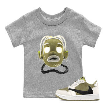 Air Jordan 1 Travis Scott Golf shirt to match jordans Goosebumps Boy sneaker tees AJ1 lowTravis Scott Golf SNRT Sneaker Release Tees Baby Toddler Heather Grey 1 T-Shirt