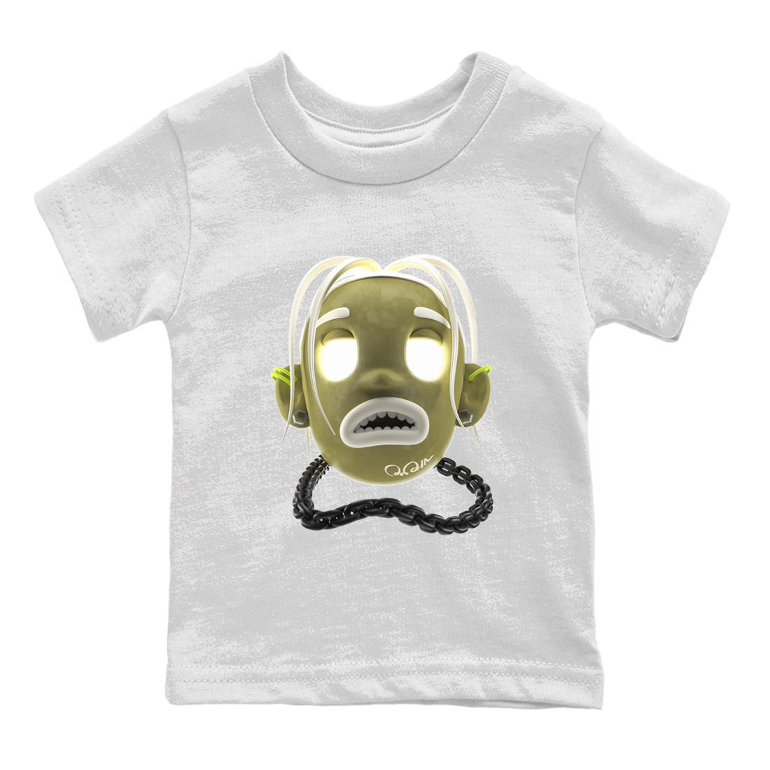 Air Jordan 1 Travis Scott Golf shirt to match jordans Goosebumps Boy sneaker tees AJ1 lowTravis Scott Golf SNRT Sneaker Release Tees Baby Toddler White 2 T-Shirt