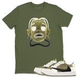 Air Jordan 1 Travis Scott Golf shirt to match jordans Goosebumps Boy sneaker tees AJ1 lowTravis Scott Golf SNRT Sneaker Release Tees Unisex Military Green 1 T-Shirt