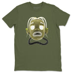 Air Jordan 1 Travis Scott Golf shirt to match jordans Goosebumps Boy sneaker tees AJ1 lowTravis Scott Golf SNRT Sneaker Release Tees Unisex Military Green 2 T-Shirt