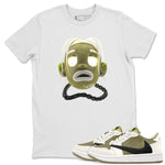 Air Jordan 1 Travis Scott Golf shirt to match jordans Goosebumps Boy sneaker tees AJ1 lowTravis Scott Golf SNRT Sneaker Release Tees Unisex White 1 T-Shirt