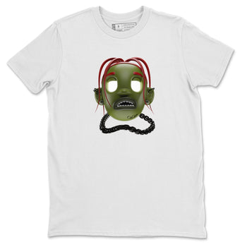 Air Jordan 1 Travis Scott Olive Sneaker Match Tees Goosebumps Boy Sneaker Tees AJ1 OG Travis Scott Olive Sneaker Release Tees Unisex Shirts White 2