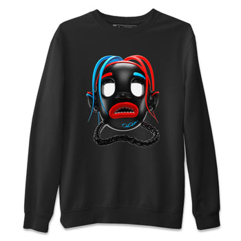 Air Jordan 1 UNC to Chicago Sneaker Match Tees Goosebumps Boy Sneaker Tees AJ1 UNC to Chicago Sneaker Release Tees Unisex Shirts Black 2