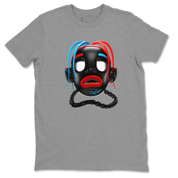Air Jordan 1 UNC to Chicago Sneaker Match Tees Goosebumps Boy Sneaker Tees AJ1 UNC to Chicago Sneaker Release Tees Unisex Shirts Heather Grey 2