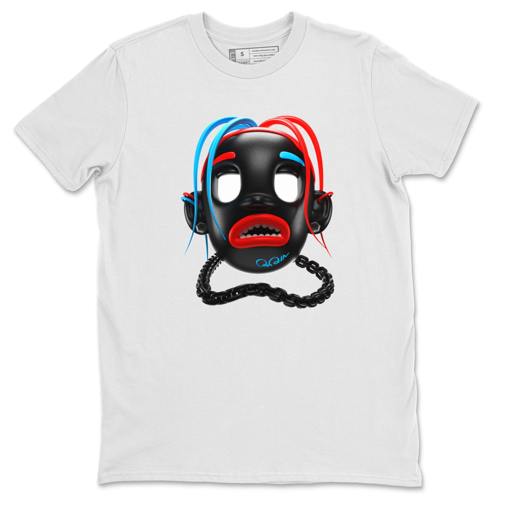 Air Jordan 1 UNC to Chicago Sneaker Match Tees Goosebumps Boy Sneaker Tees AJ1 UNC to Chicago Sneaker Release Tees Unisex Shirts White 2