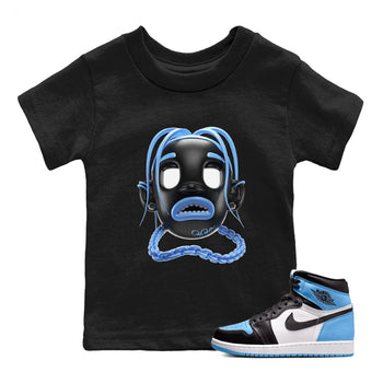 Air Jordan 1 Retro High OG UNC Toe Shirt to match Jordans Goosebumps Boy Sneaker Tees AJ1 UNC Toe SNRT Sneaker Release Tees Kids and Baby Tees Black 1