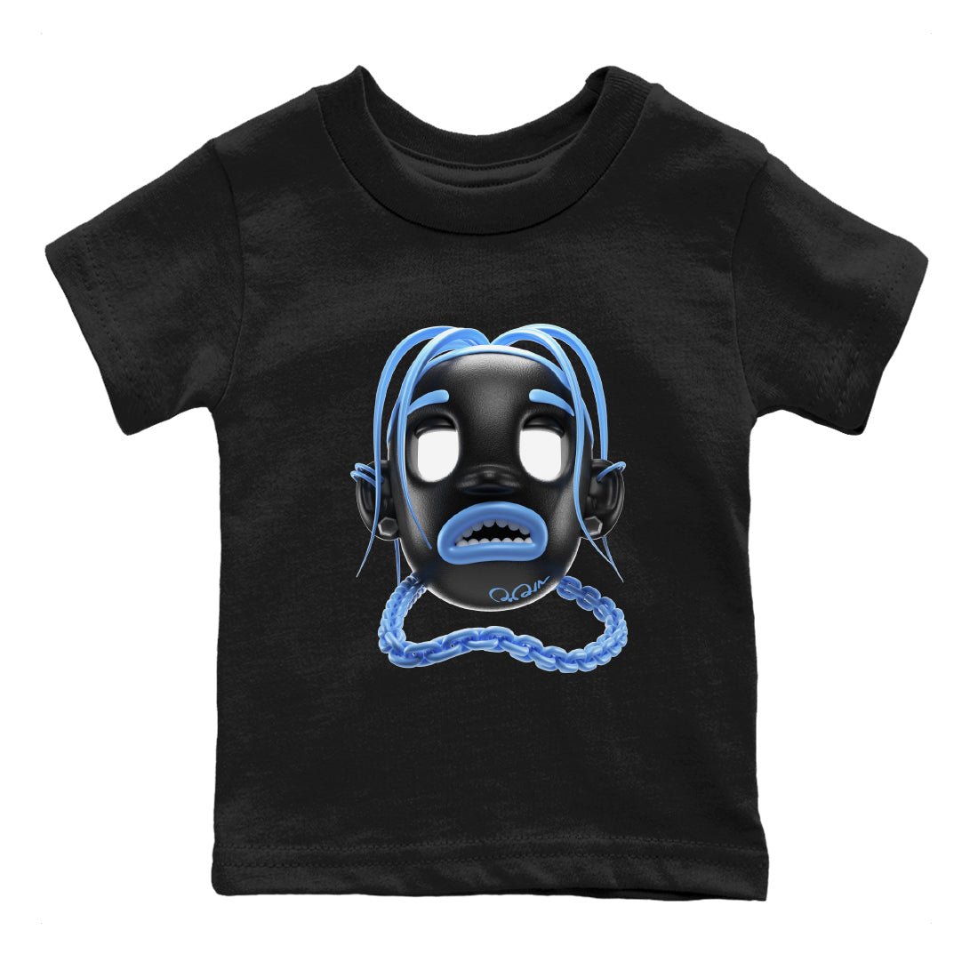 Air Jordan 1 Retro High OG UNC Toe Shirt to match Jordans Goosebumps Boy Sneaker Tees AJ1 UNC Toe SNRT Sneaker Release Tees Kids and Baby Tees Black 2