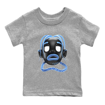Air Jordan 1 Retro High OG UNC Toe Shirt to match Jordans Goosebumps Boy Sneaker Tees AJ1 UNC Toe SNRT Sneaker Release Tees Kids and Baby Tees Heather Grey 2