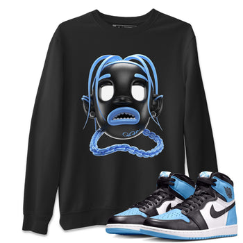Air Jordan 1 Retro High OG UNC Toe Shirt to match Jordans Goosebumps Boy Sneaker Tees AJ1 UNC Toe SNRT Sneaker Release Tees Crew Neck T-Shirts Black 1