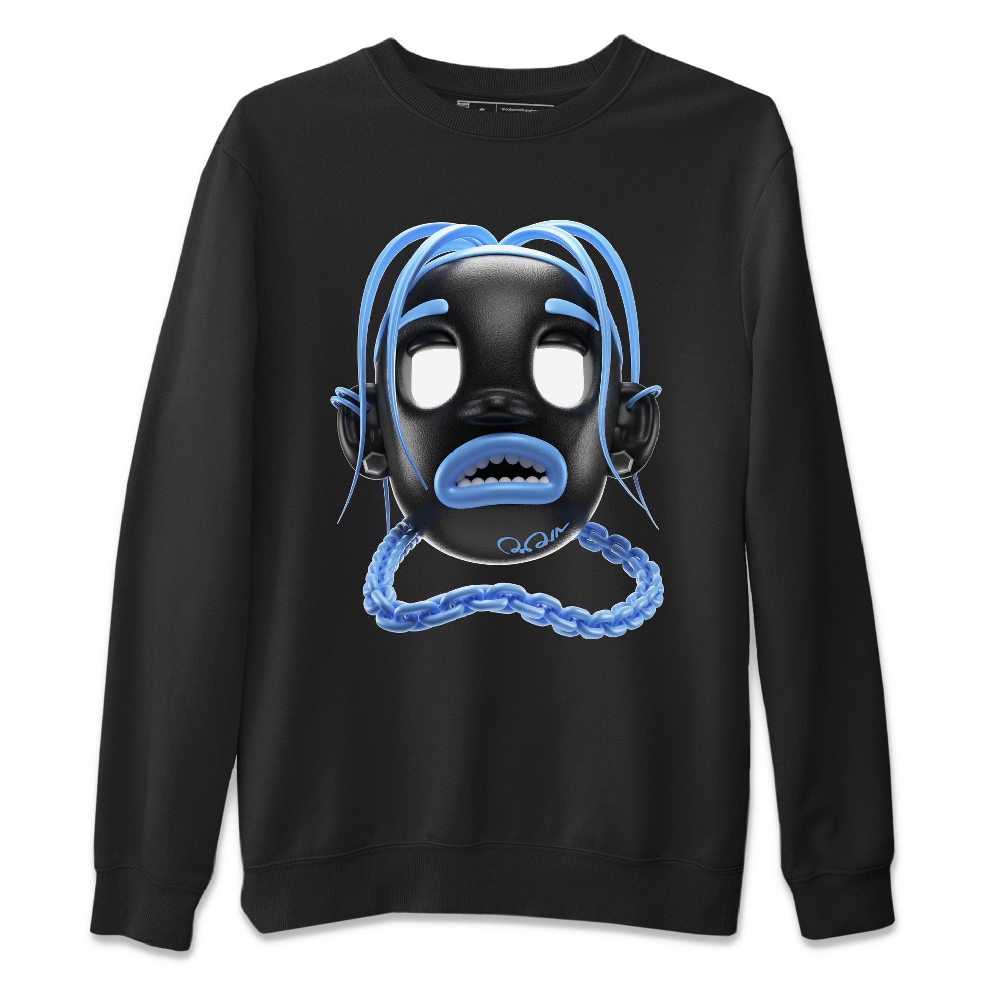 Air Jordan 1 Retro High OG UNC Toe Shirt to match Jordans Goosebumps Boy Sneaker Tees AJ1 UNC Toe SNRT Sneaker Release Tees Crew Neck T-Shirts Black 2