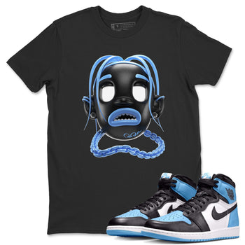 Air Jordan 1 Retro High OG UNC Toe Shirt to match Jordans Goosebumps Boy Sneaker Tees AJ1 UNC Toe SNRT Sneaker Release Tees Crew Neck T-Shirts Black 1