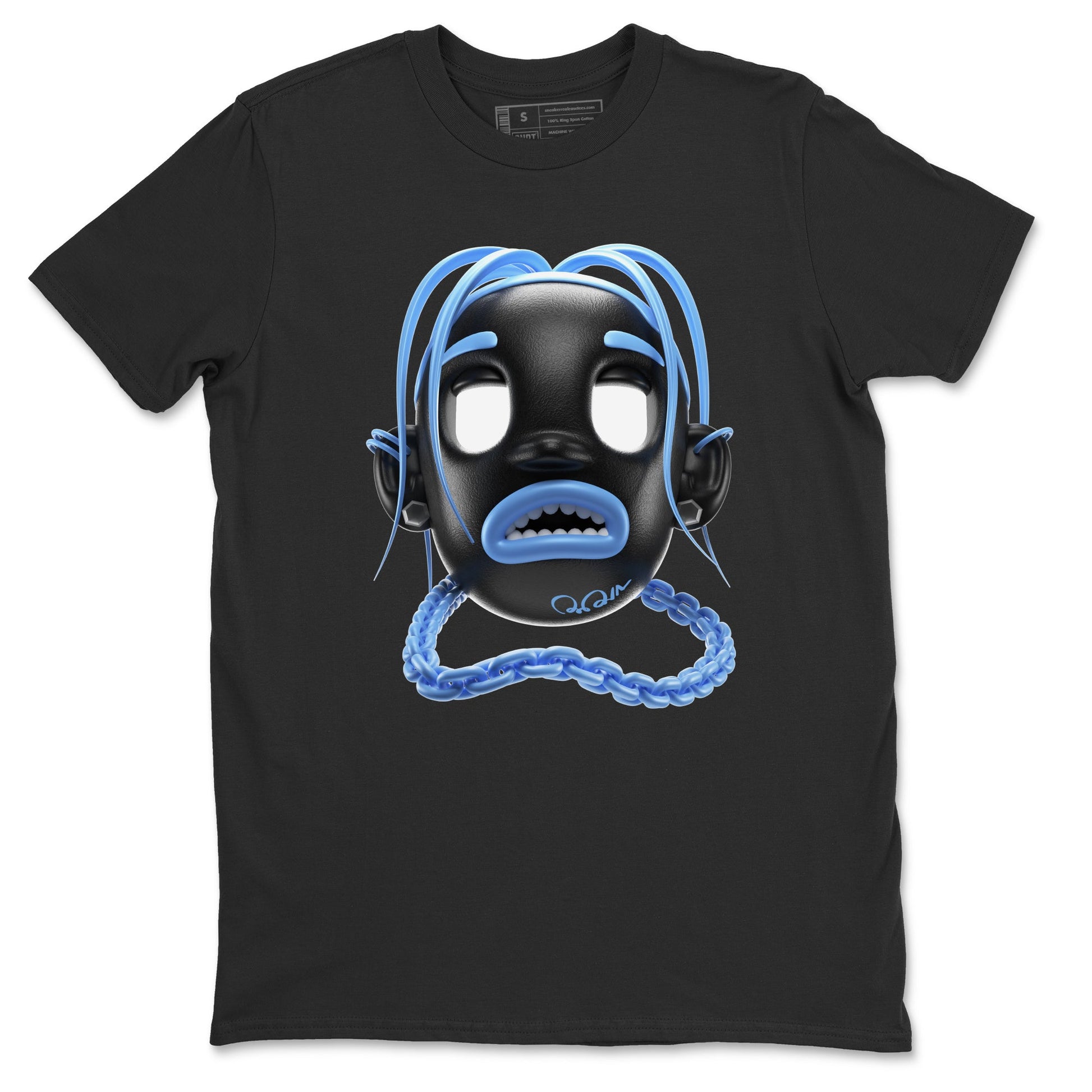 Air Jordan 1 Retro High OG UNC Toe Shirt to match Jordans Goosebumps Boy Sneaker Tees AJ1 UNC Toe SNRT Sneaker Release Tees Crew Neck T-Shirts Black 2