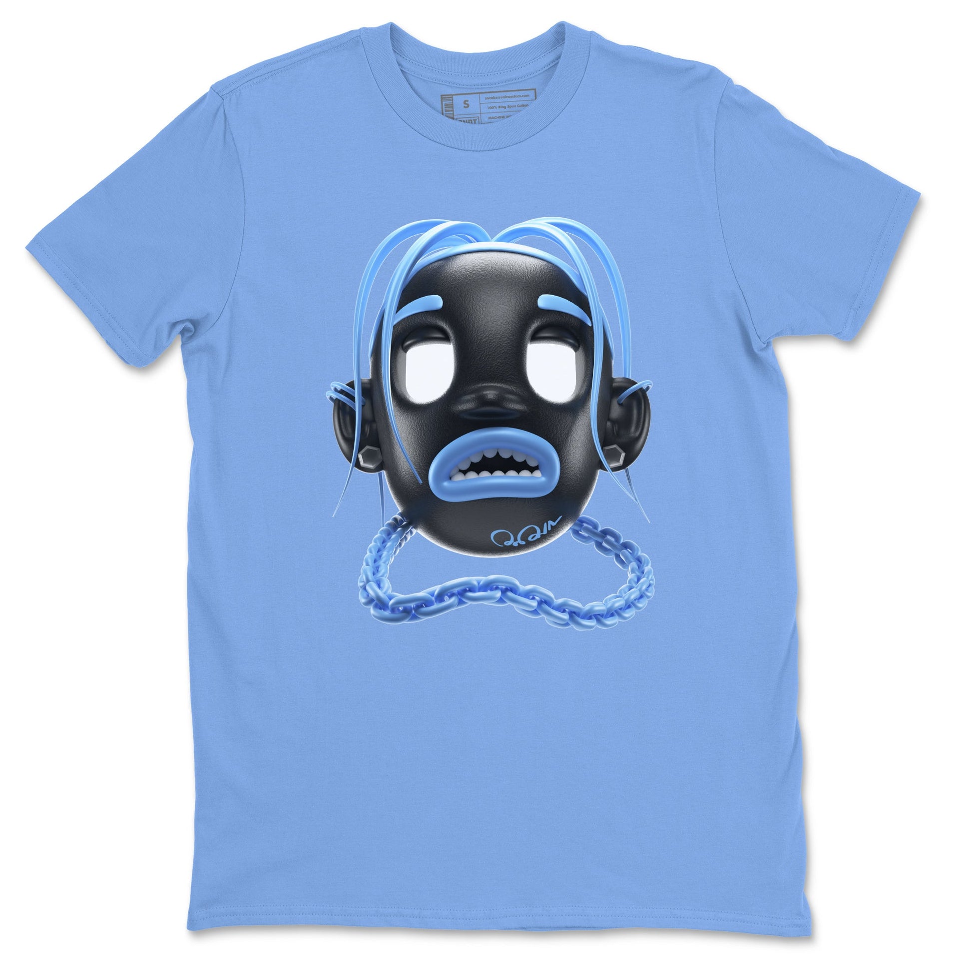 Air Jordan 1 Retro High OG UNC Toe Shirt to match Jordans Goosebumps Boy Sneaker Tees AJ1 UNC Toe SNRT Sneaker Release Tees Crew Neck T-Shirts Carolina Blue 2