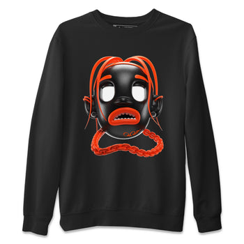 Air Jordan 12 Brilliant Orange Sneaker Match Tees Goosebumps Boy Sneaker Tees AJ12 Brilliant Orange Sneaker Release Tees Unisex Shirts Black 2