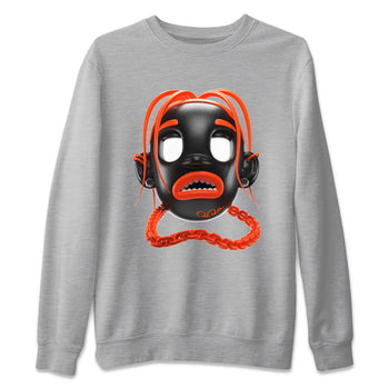 Air Jordan 12 Brilliant Orange Sneaker Match Tees Goosebumps Boy Sneaker Tees AJ12 Brilliant Orange Sneaker Release Tees Unisex Shirts Heather Grey 2