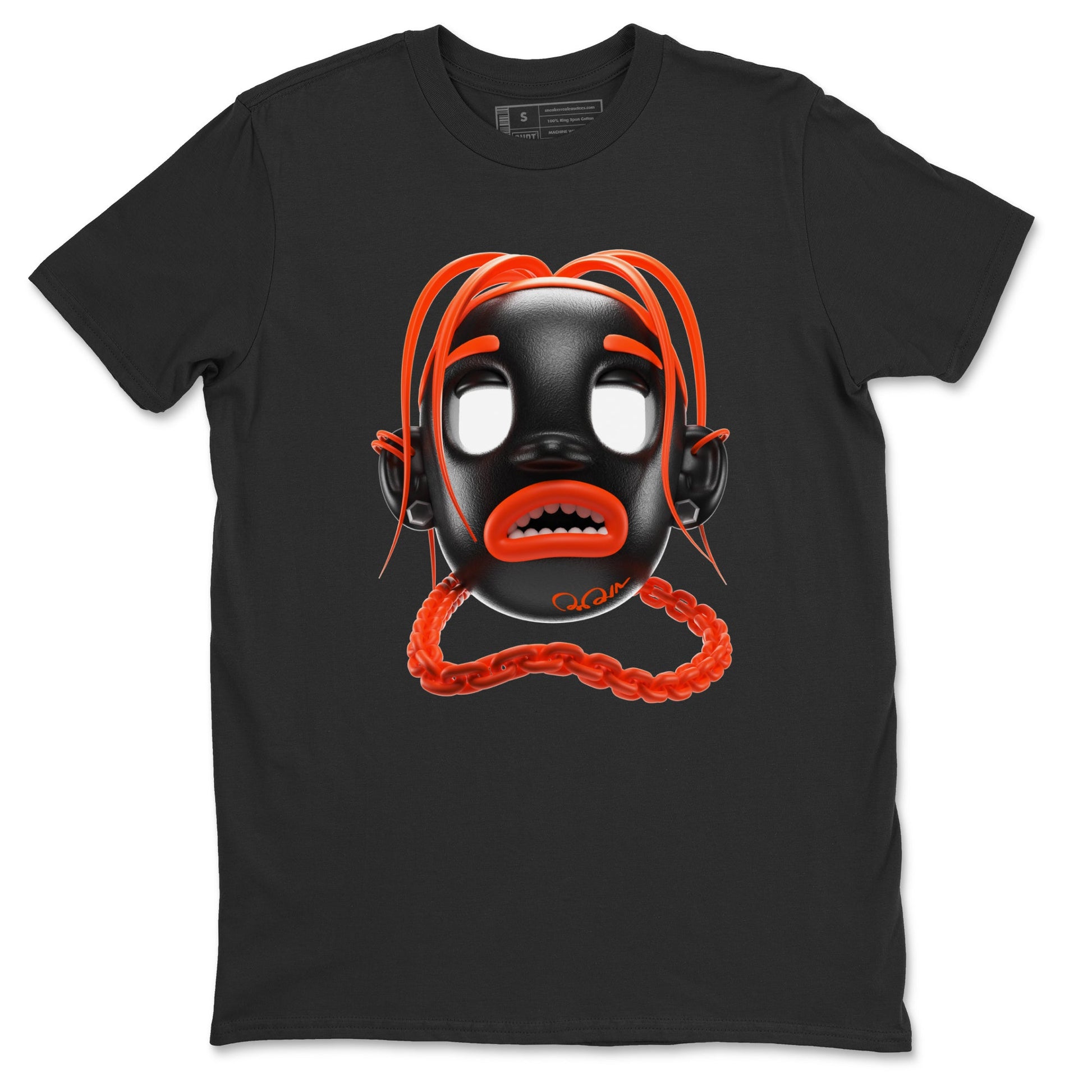 Air Jordan 12 Brilliant Orange Sneaker Match Tees Goosebumps Boy Sneaker Tees AJ12 Brilliant Orange Sneaker Release Tees Unisex Shirts Black 2