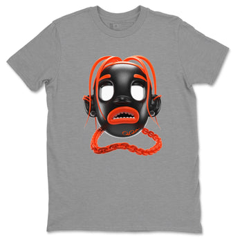 Air Jordan 12 Brilliant Orange Sneaker Match Tees Goosebumps Boy Sneaker Tees AJ12 Brilliant Orange Sneaker Release Tees Unisex Shirts Heather Grey 2