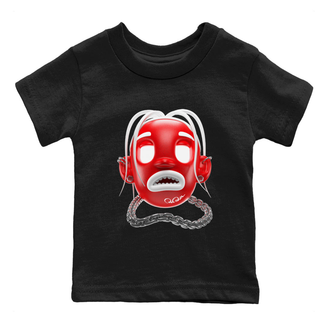 Air Jordan 12 Cherry Sneaker Match Tees Goosebumps Boy Sneaker Tees AJ12 Cherry Sneaker Release Tees Kids Shirts Black 2