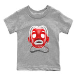 Air Jordan 12 Cherry Sneaker Match Tees Goosebumps Boy Sneaker Tees AJ12 Cherry Sneaker Release Tees Kids Shirts Heather Grey 2