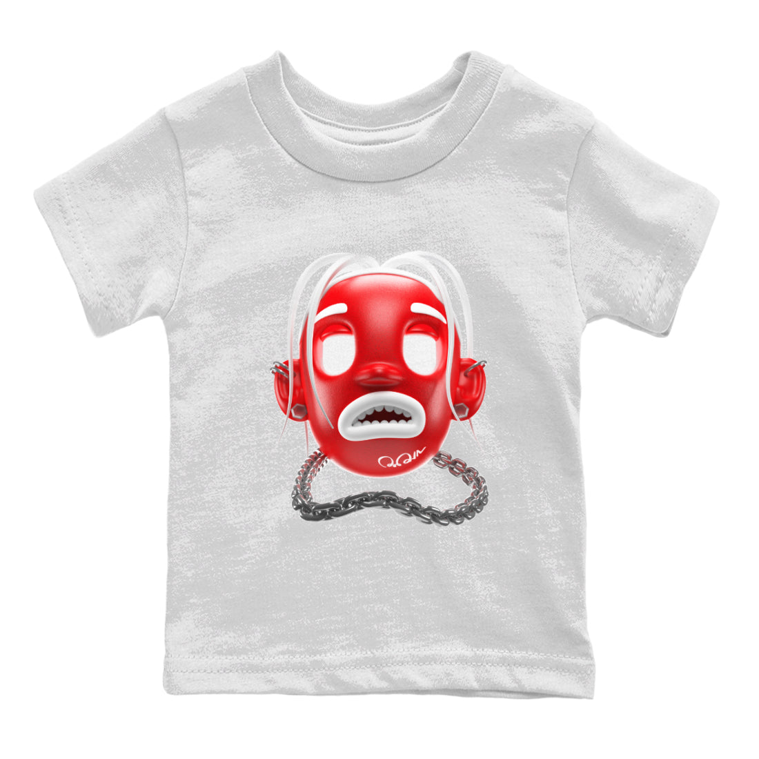 Air Jordan 12 Cherry Sneaker Match Tees Goosebumps Boy Sneaker Tees AJ12 Cherry Sneaker Release Tees Kids Shirts White 2